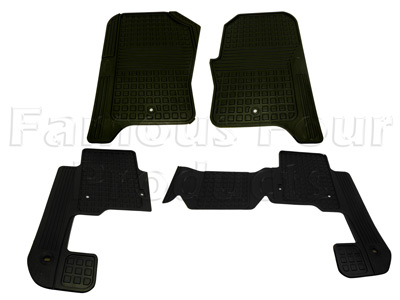 FF007914 - Rubber Footwell Mat Set - Land Rover Discovery 4