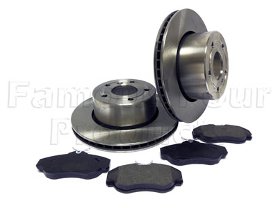 Brake Disc & Brake Pad Axle Set - Land Rover Discovery Series II (L318) - Brakes