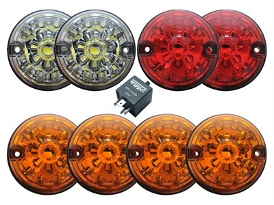 FF008059 - Coloured Lens Light Kit - LED  - Land Rover 90/110 & Defender