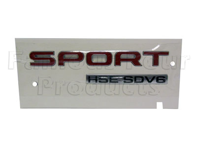 Sport HSE SDV6 Badge - Rear - Range Rover Sport 2014 onwards (L494) - Accessories