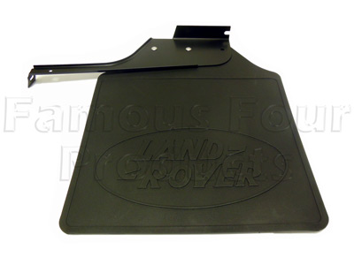 Mudflap Rubber & Bracket - Rear Right Hand - Land Rover 90/110 & Defender (L316) - Body Fittings