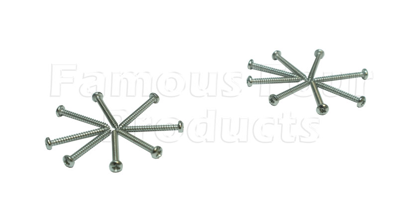 FF008703 - Stainless Steel Light Screw Set - Land Rover 90/110 & Defender