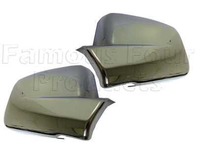 Chrome Finish Door Mirror Covers - Range Rover Second Generation 1995-2002 Models (P38A) - Accessories