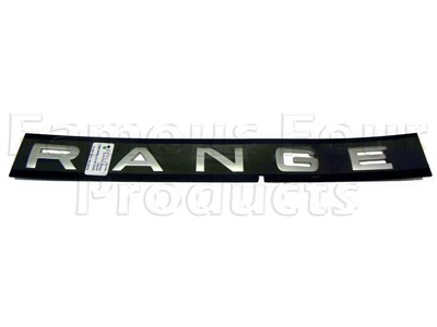Tailgate Lettering RANGE - Range Rover Third Generation up to 2009 MY (L322) - Body