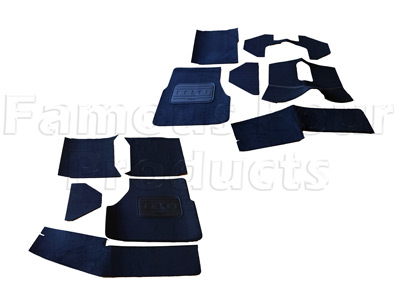 Front Carpet Set - Standard Quality - Black - Land Rover 90/110 & Defender (L316) - Interior