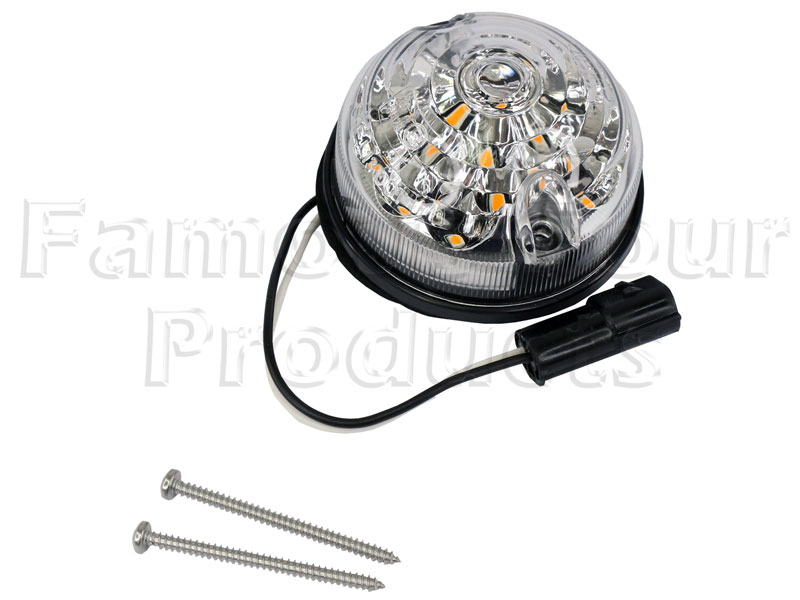 Front Indicator Lamp - Clear LED - Land Rover 90/110 & Defender (L316) - Lighting