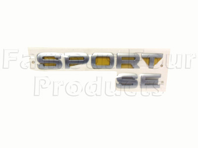 FF009280 - Tailgate Lettering SPORT SE - Range Rover Sport to 2009 MY