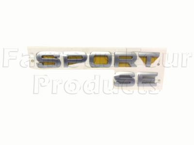 Tailgate Lettering SPORT SE - Range Rover Sport to 2009 MY (L320) - Body