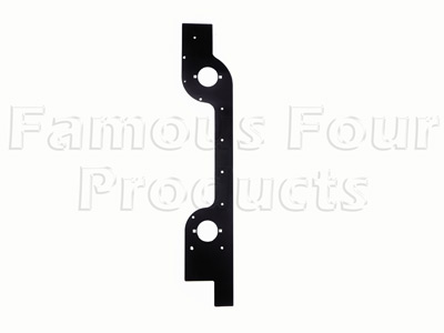 FF009397 - Rear Lower Body Side End Corner Capping - Black Metal - Land Rover 90/110 & Defender