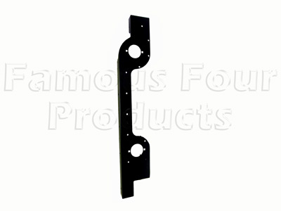 FF009398 - Rear Lower Body Side End Corner Capping - Black Metal - Land Rover 90/110 & Defender