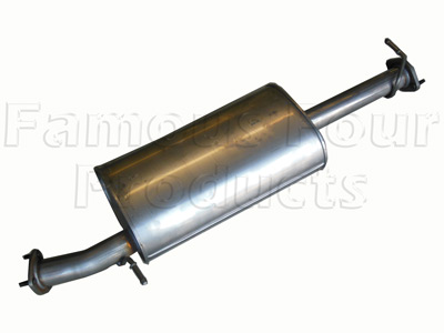 Mild Steel Centre Silencer - Land Rover 90/110 & Defender (L316) - Individual Exhaust Parts