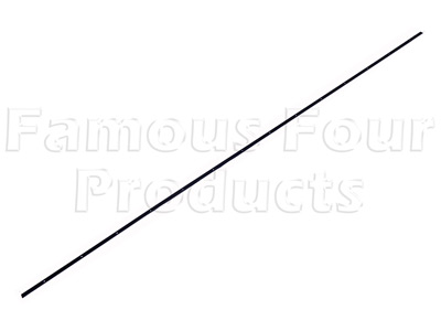 Bottom Seal Metal Retaining Strip - Top Tailgate - Classic Range Rover 1970-85 Models - Tailgates & Fittings
