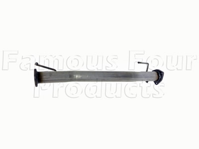 Stainless Steel Link Pipe - Replaces Front Silencer - Land Rover 90/110 & Defender (L316) - Individual Exhaust Parts