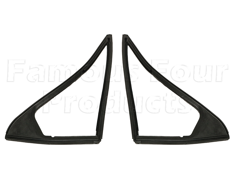 Front Quarterlight Window Rubber Surround Seals - 2 Door - Classic Range Rover 1986-95 Models - Body