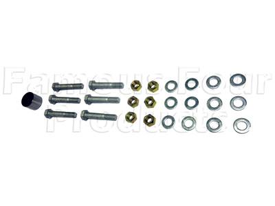 Nut and Bolt Kit - Rear Propshaft Rubber Coupling - Land Rover Discovery Series II (L318) - Propshafts & Axles