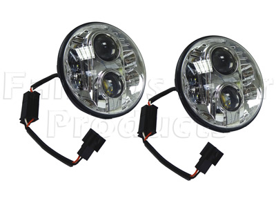 FF009931 - Headlamps (Pair) - LED - Classic Range Rover 1970-85 Models