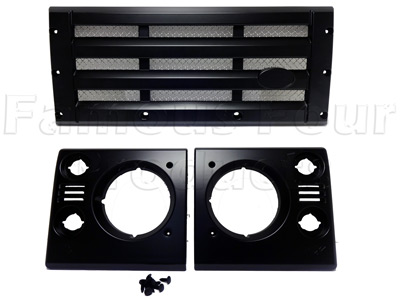 Front Grille and Headlight Surround Upgrade Kit - Premium - Land Rover 90/110 & Defender (L316) - Exterior Accessories