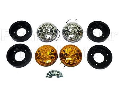 LED NAS Spec Front Light Kit - Land Rover 90/110 & Defender (L316) - Lighting