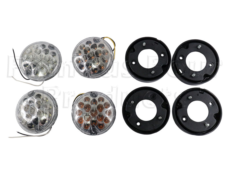 LED NAS Spec Front Light Kit - Land Rover 90/110 & Defender (L316) - Lighting