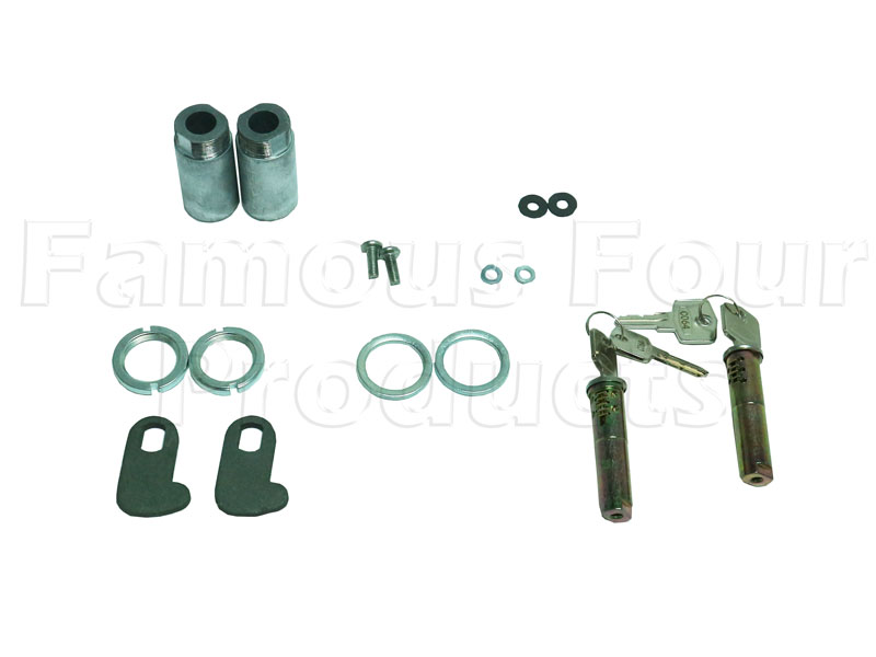 FF010138 - Barrel Lock & Key Set of 2 with Matching Keys - Land Rover Series IIA/III