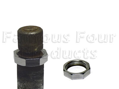 FF010307 - Octagonal Chromed Brass Nut - Wiper Spindle - Classic Range Rover 1986-95 Models