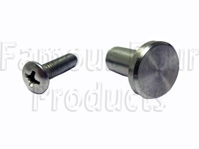 Sliding Side Window Catch Screw and Finisher - Classic Range Rover 1970-85 Models - Interior