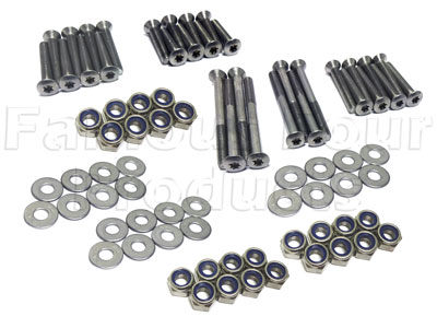 Bolt Kit - Stainless Steel - 110 CSW 4 side door hinges - Land Rover 90/110 & Defender (L316) - Body Fittings