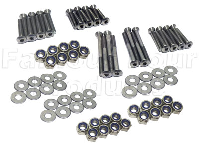 FF010404 - Bolt Kit - Stainless Steel - 110 CSW 4 side door hinges - Land Rover 90/110 & Defender