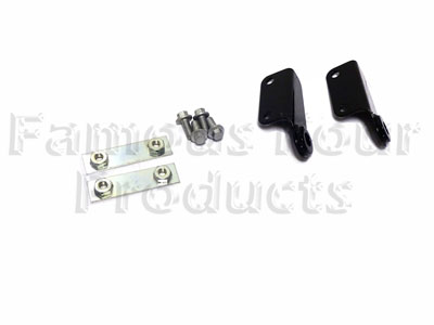 FF010458 - Hinge Bracket Kit for Drop Down Rear Tailgate - Land Rover 90/110 & Defender