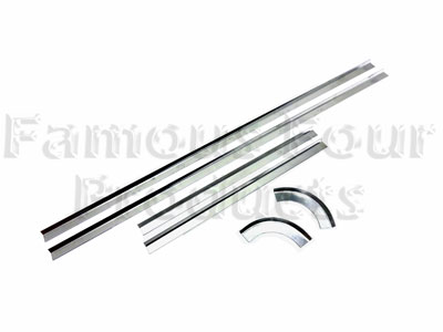 Safari Rear End Door Glass Retainer Strip Kit - Land Rover Series IIA/III - Body