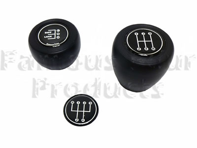 FF010538 - Gear and Transfer Knob Set - 5 Speed - Land Rover 90/110 & Defender