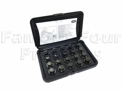 Wheel Nut Set for Alloy Wheels - Gloss Black - Land Rover Discovery 4 - Tyres, Wheels and Wheel Nuts