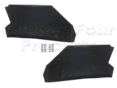 Black Vinyl Trim Covers - Rear Upper Quarters - Classic Range Rover 1986-95 Models - Body