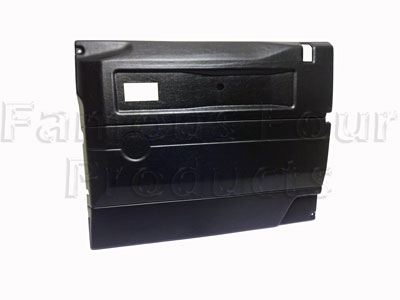 FF011030 - Front Door Trim Card - Interior - Black - Land Rover 90/110 & Defender