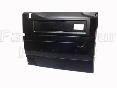 FF011031 - Front Door Trim Card - Interior - Black - Land Rover 90/110 & Defender