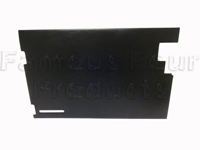 Rear End Door Trim Card - Interior - Black - Land Rover Series IIA/III - Interior