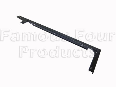 FF011132 - Rear Body Side and End Top Capping - Black Metal - Land Rover 90/110 & Defender