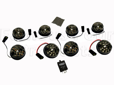 FF011141 - Smoked Lens Light Kit - LED - Land Rover Series IIA/III