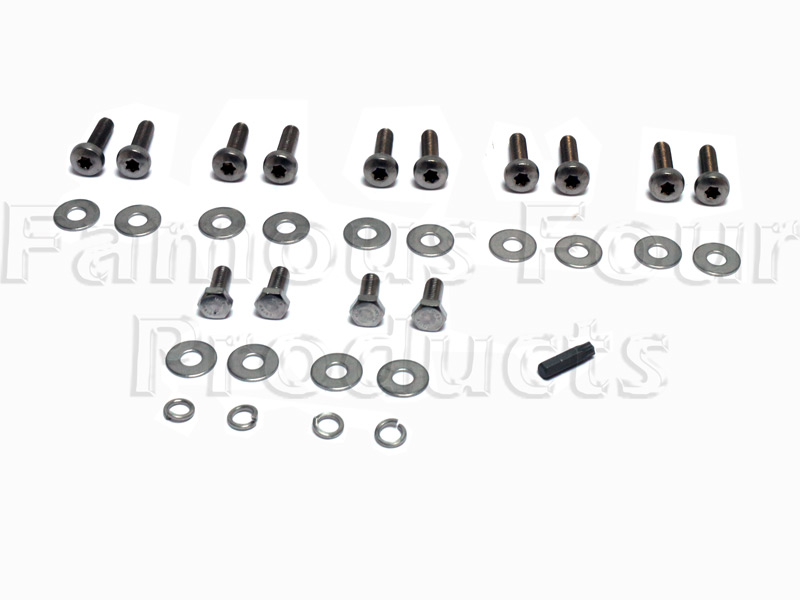 FF011223 - Bolt Kit - Stainless Steel - Rear Body Tub to Chassis Cross Member Brackets - Land Rover Series IIA/III