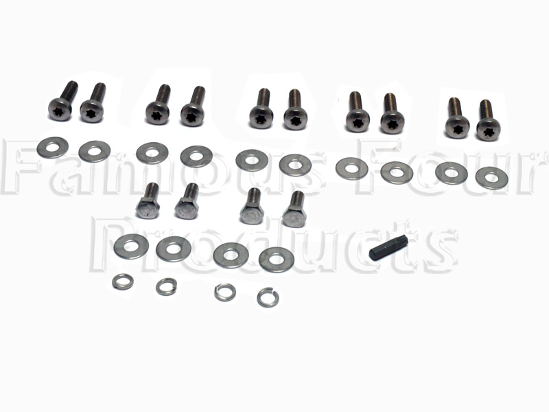 Bolt Kit - Stainless Steel - Rear Body Tub to Chassis Cross Member Brackets - Land Rover Series IIA/III - Chassis