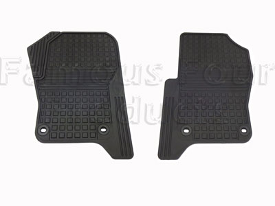Footwell Rubber Mats - Front - Land Rover Discovery 3 - Interior