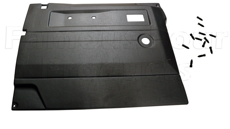 FF011345 - Front Door Trim Card - Interior - Grey - Land Rover 90/110 & Defender