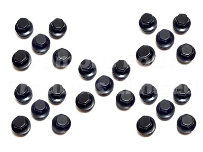 Wheel Nuts for Alloy Wheels - Satin Black - Range Rover Third Generation up to 2009 MY (L322) - Tyres, Wheels and Wheel Nuts