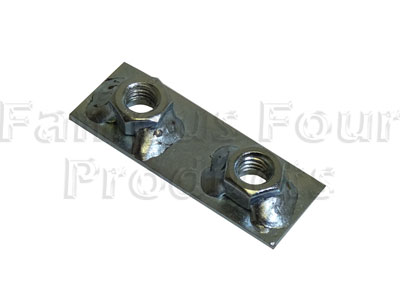 FF011604 - Nut Plate - Seat Belt Mounting Bracket - Rear Underbody to Chassis - Land Rover 90/110 & Defender