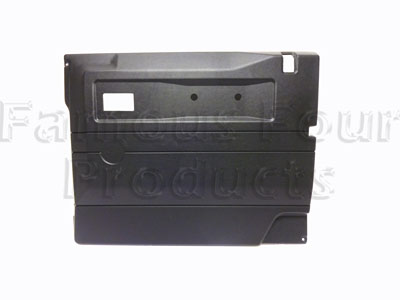 FF011664 - Front Door Trim Card - Interior - Black - Land Rover 90/110 & Defender