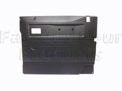 Front Door Trim Card - Interior - Black - Land Rover 90/110 & Defender (L316) - Interior