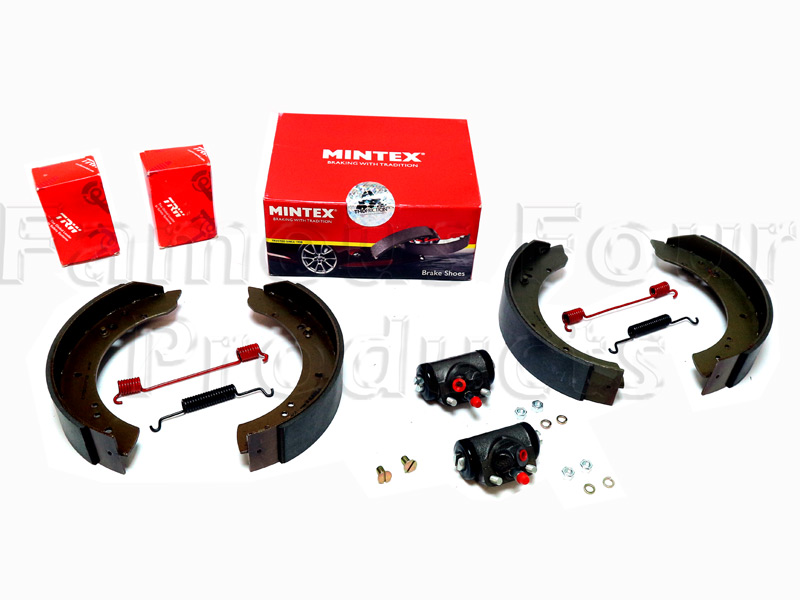 Brake Shoe & Wheel Cylinder Axle Kit - Land Rover 90/110 & Defender (L316) - Rear Brakes