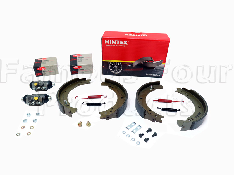 Brake Shoe & Wheel Cylinder Axle Kit - Land Rover 90/110 and Defender - Brake Hydraulic Parts