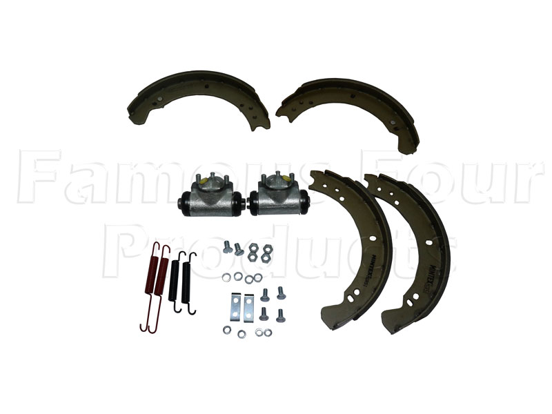 Brake Shoe & Wheel Cylinder Axle Kit - Land Rover 90/110 & Defender (L316) - Rear Brakes