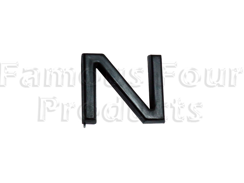 FF011828 - Plastic Lettering - N - - Classic Range Rover 1970-85 Models